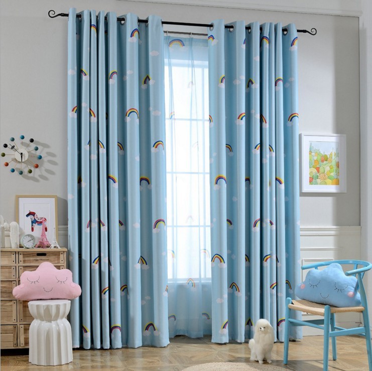 Rainbow Children Boys And Girls Bedroom Den Blackout Curtain