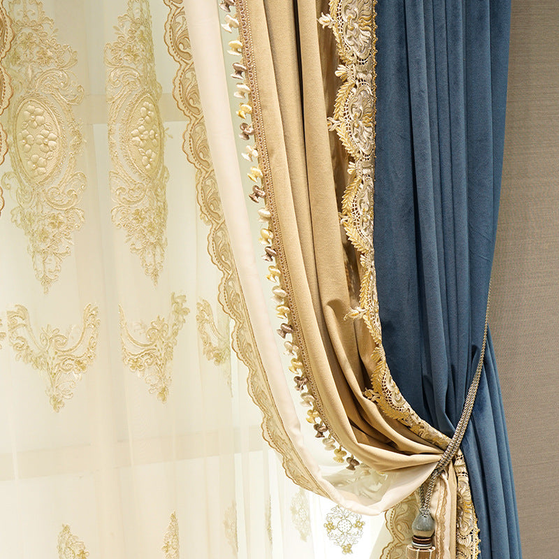 Water-soluble Embroidered Curtain