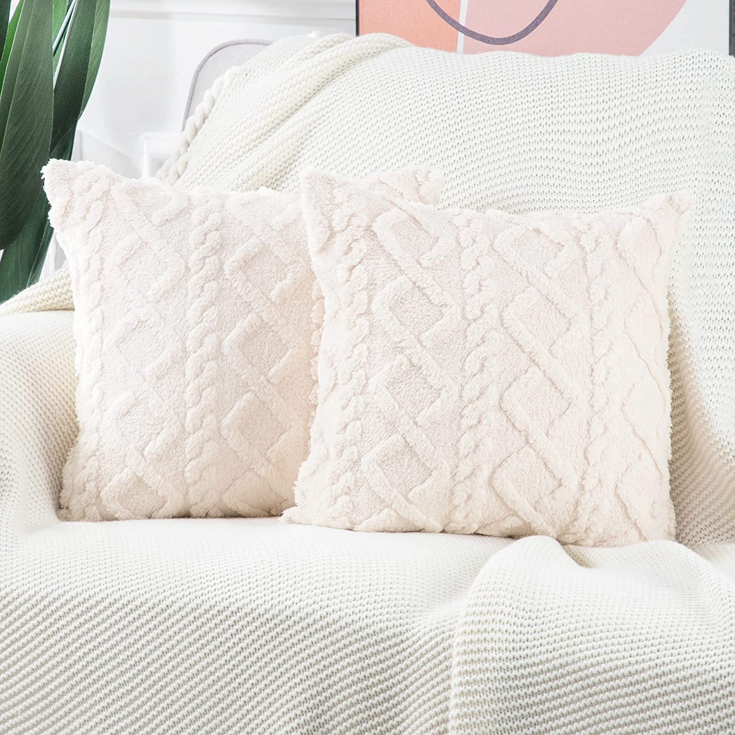 Plush Cushion Cover