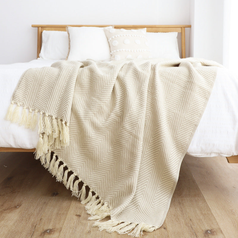 Classic Herringbone Blanket