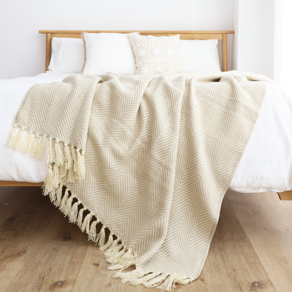 Classic Herringbone Blanket