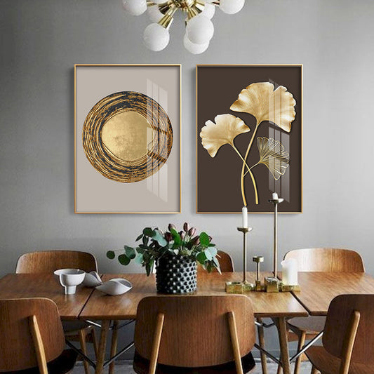 Modern Gold Leaf Wall Art