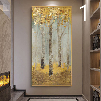 Golden Tree Wall Art