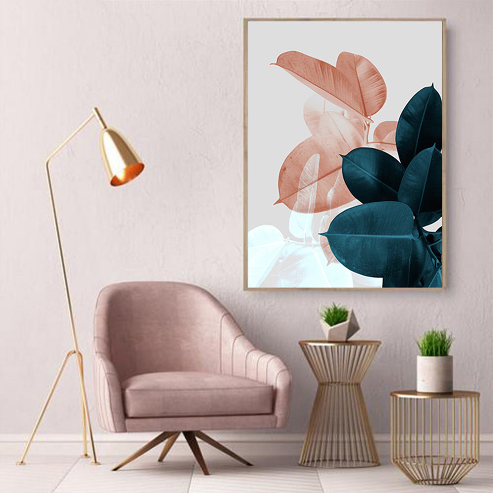 Printed Nordic Foliage Wall Art