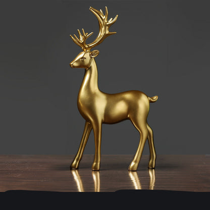 Golden Deer Decor Ornament