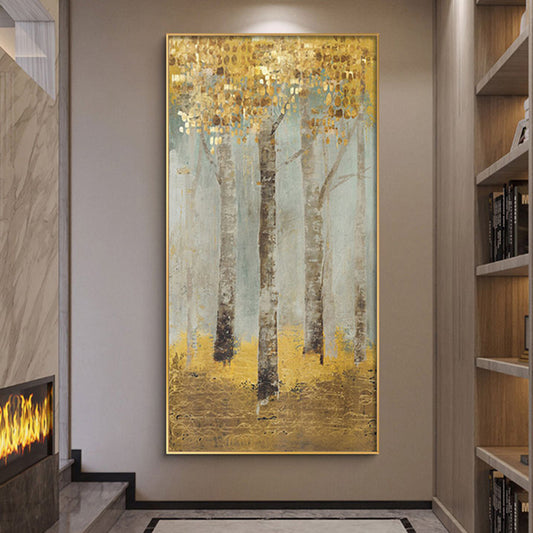 Golden Tree Wall Art