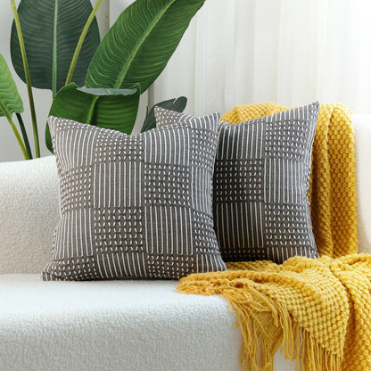 Geometric Cotton Cushion Cover