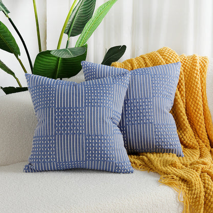 Geometric Cotton Cushion Cover