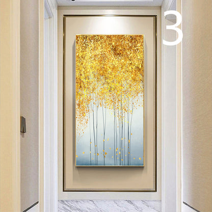 Golden Tree Wall Art