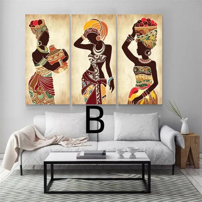 Exotic Dancing Woman Canvas Wall Art