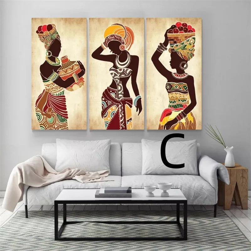 Exotic Dancing Woman Canvas Wall Art