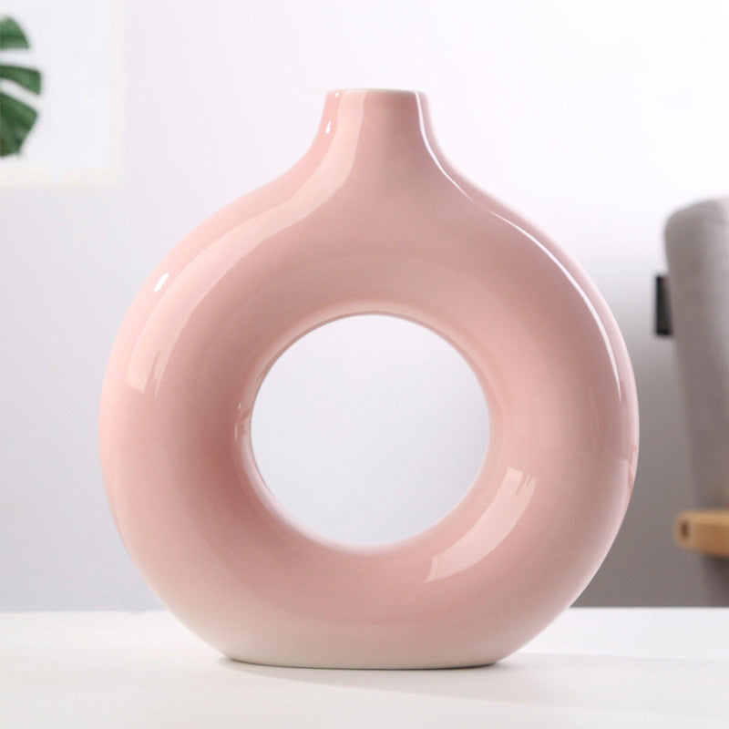 Ceramic Circular Vase