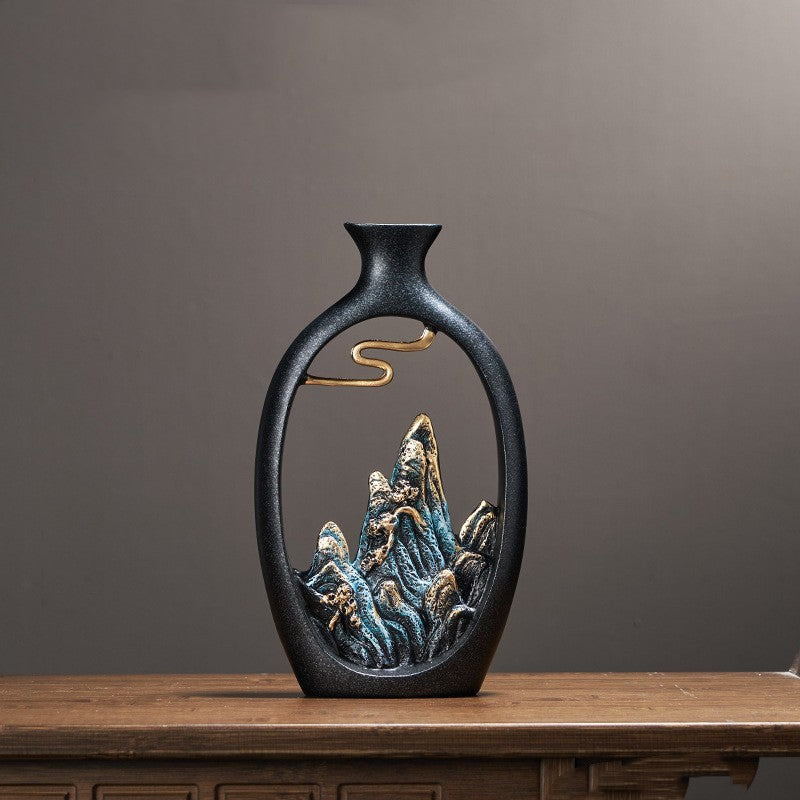 Mountain View Decor Vase