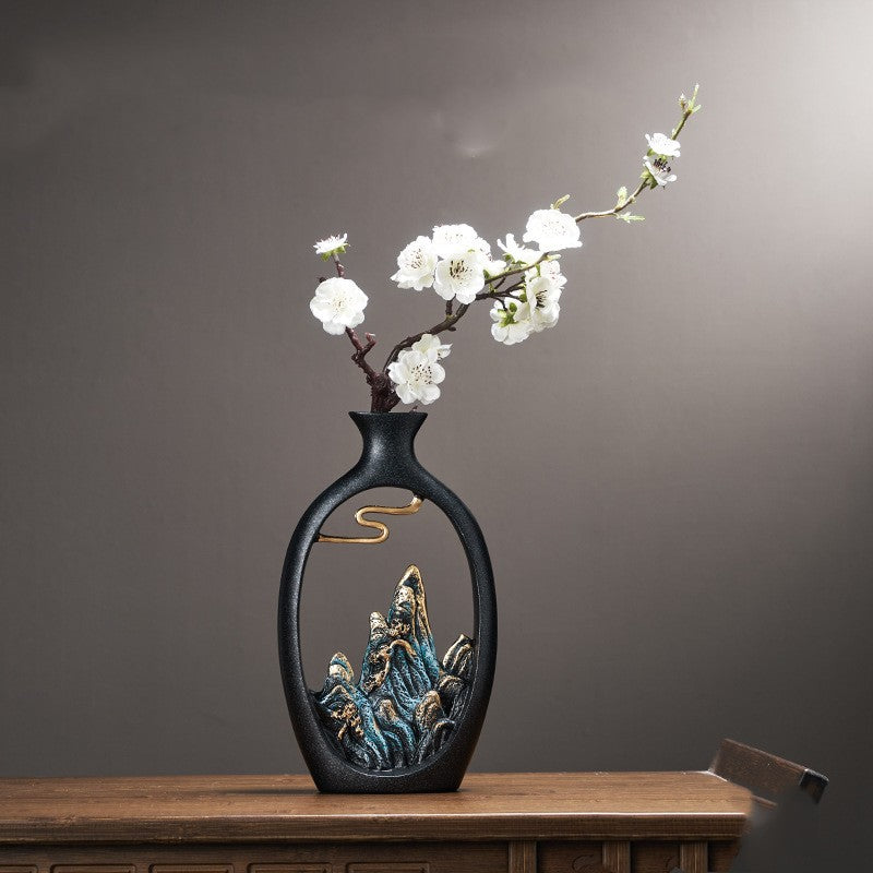 Mountain View Decor Vase