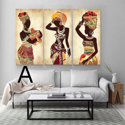 Exotic Dancing Woman Canvas Wall Art