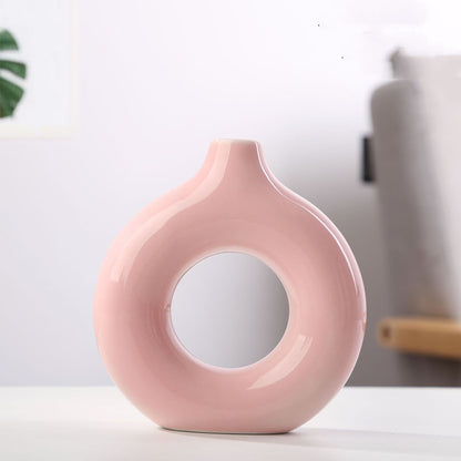 Ceramic Circular Vase