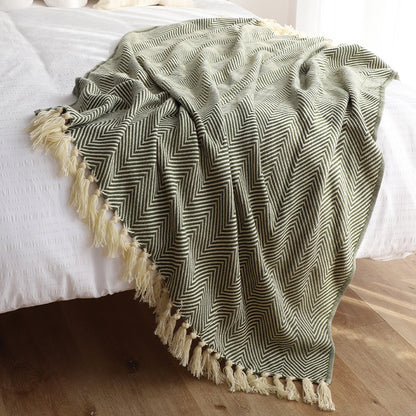 Classic Herringbone Blanket