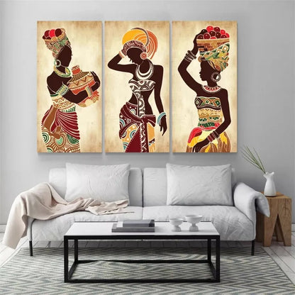 Exotic Dancing Woman Canvas Wall Art